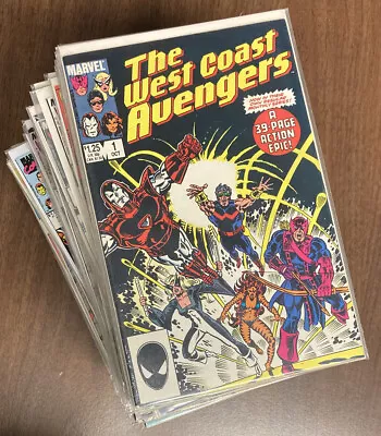 Buy WEST COAST AVENGERS #1-102 COMPLETE SERIES + Annuals 1-8 Marvel Comics 1985 • 268.04£