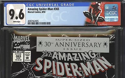 Buy Amazing Spider-man #365 CGC 9.6 WP Custom Label! 1ST APP SPIDER-MAN 2099 1992 • 71.16£