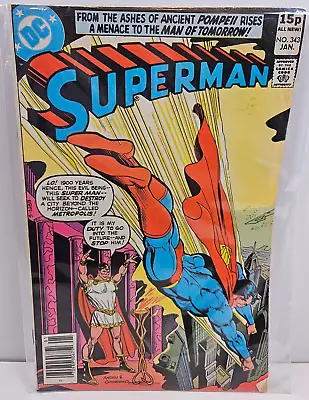 Buy Superman Issue 343 Volume 42 January 1980 DC Comics Vintage • 7.99£