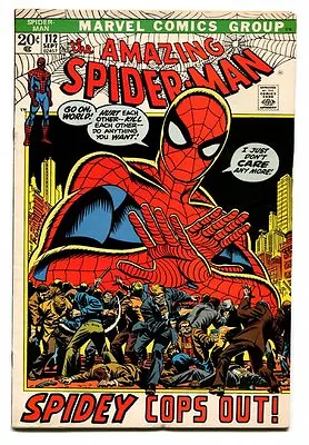 Buy Amazing Spider-Man #112 - SPIDEY COPS OUT! - 1972 Grade High WH • 70.62£
