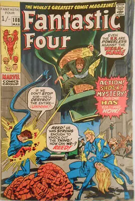 Buy Fantastic Four (1961) # 108 UK Price (4.0-VG) 1st Nega-Man 1971 • 14.40£