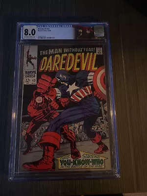 Buy Daredevil 43 CGC 8.0 OW/W - DD Versus Cap! • 86.97£