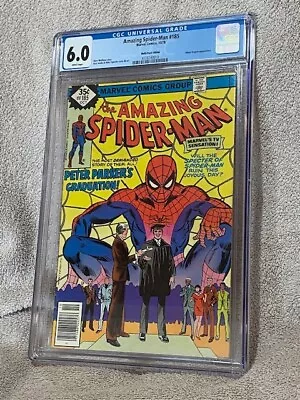 Buy The Amazing Spider Man #185 CGC Graded 6.0 10/78 1978 Marvel Comics NEWSSTAND • 27.63£