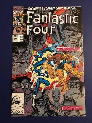 Buy Fantastic Four #347 1st New Fantastic Four Signed Art Adams 12/90 Marvel Comics • 31.62£