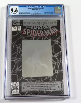 Buy Amazing Spider-Man #365 1st Appearance Spiderman 2099 CGC 9.6 NM+ Marvel Comics • 100.31£