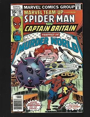Buy Marvel Team-Up #66 VF Byrne 2nd U.S. Captain Britain 1st Full Arcade Spider-Man • 24.09£