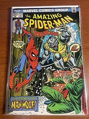 Buy The Amazing Spider-Man #124 (FN+) -1973 - 1st Man-Wolf Bronze Age Marvel Comics • 71.15£