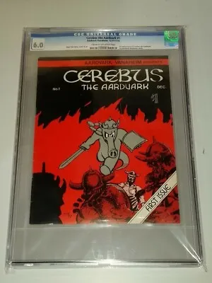 Buy Cerebus The Aardvark #1 Cgc 6.0 Cream To Off White Pages 1977 1978 Vanaheim (sa) • 6,999.99£