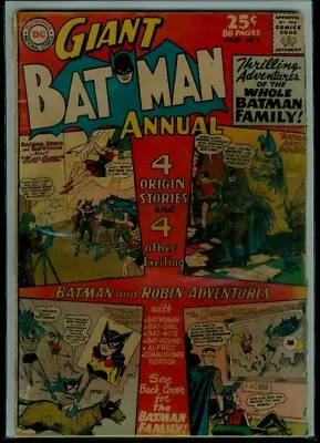 Buy DC Comics Giant BATMAN Annual #7 1st Batgirl Reprint G/VG 3.0 • 7.89£