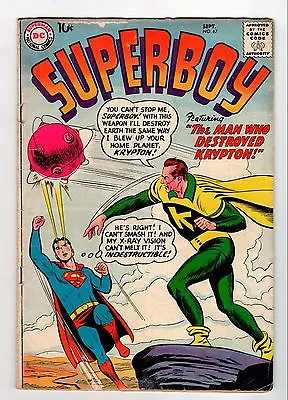 Buy DC SUPERBOY #67 1958 GD- Vintage Comic • 13.98£