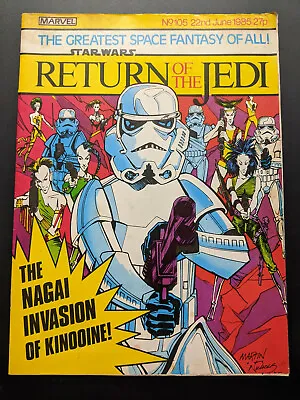 Buy Return Of The Jedi No 105, June 22nd 1985, Star Wars Weekly UK Marvel Comic  • 6.99£