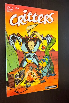 Buy CRITTERS #34 (Fantagraphics Comics 1989) -- Anthropomorphic -- VF- • 5.37£