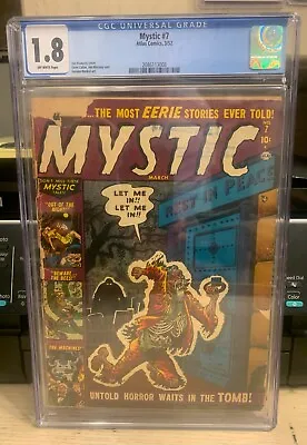 Buy Atlas Comics - Mystic #7 - March 1952 - CGC Graded 1.8  • 78.99£