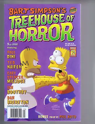 Buy Bart Simpson's Treehouse Of Horror # 9 Bongo Pub 2003 Ring Around The Simpsons ! • 20.71£