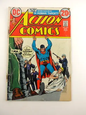 Buy Action Comics #423 DC SUPERMAN Turned Into Murderer- THE HUMAN TARGET April 1973 • 13.51£