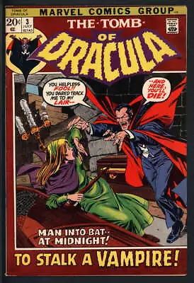 Buy Tomb Of Dracula #3 5.5 // 1st Appearance Of Rachel Van Helsing Marvel 1972 • 40.21£