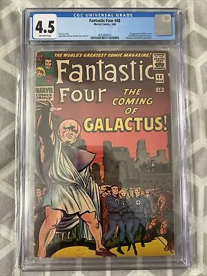 Buy Fantastic Four #48. March 1966. Marvel. 4.5 Cgc. 1st Silver Surfer & Galactus! • 1,150£
