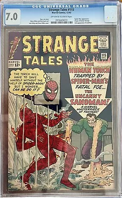 Buy Strange Tales #115 CGC 6.5 Marvel 2nd App Sandman Spider-Man Origin Dr Strange • 415.07£