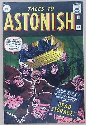 Buy Tales To Astonish #33, Classic Silver Age 1962, Ditko & Kirby Art, High Grade!! • 195£