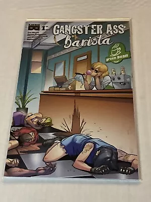 Buy Gangster Ass Barista #1 Variant Black Mask Comics 2023 • 3.99£