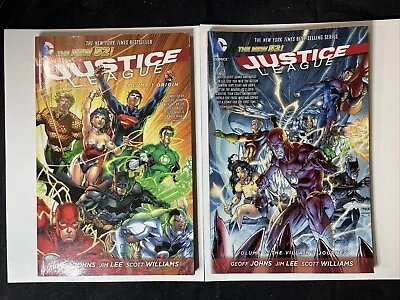Buy Justice League By Geoff Johns Jim Lee (2013, Trade Paperback)part 1 & 2 • 14.06£