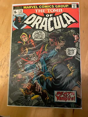 Buy Tomb Of Dracula 13 - Marvel Bronze Age Key Blade Origin, 1st Deacon Frost4.5-5.5 • 42.75£