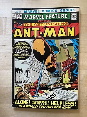 Buy Marvel Feature #4 - Ant-man Story! Marvel Comics, Hank Pym, Giant Man, Wasp! • 47.44£