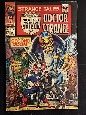 Buy STRANGE TALES #161 VF Captain America Nick Fury Cover! 1st S.A.YELLOW CLAW • 21.59£