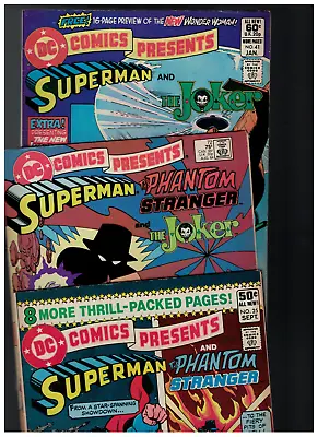 Buy Dc Comics Presents #25, #41, #72 - The Joker - Wonder Woman - Phantom Stranger • 16.01£