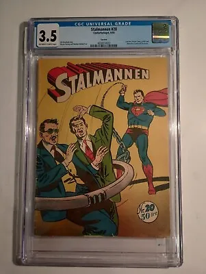 Buy Superman #20 Cgc 3.5 1955 Stalmannen Swedish Variant For Action Comics #198  • 156.88£