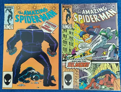 Buy Amazing Spider-man #271, 272. 1985 Marvel. Crusher Hogan! Slide! 9.2 Near Mint-! • 13.59£