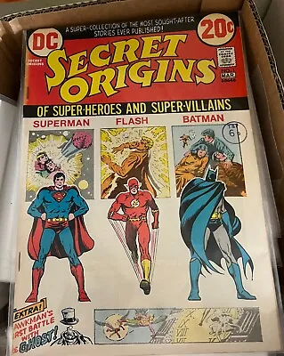 Buy Secret Origins #1 DC Comics 1973 Superman/Batman/Flash Origins • 0.99£