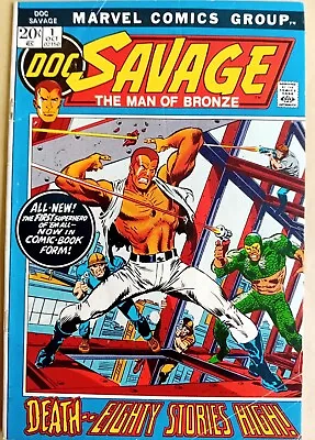Buy Doc Savage #1 VG (4.0) - Marvel 1972 - 20 Cents Copy - 1st  Doc Savage At Marvel • 15.99£
