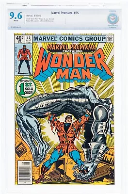 Buy Marvel Premiere #55 CBCS 9.6 NEWSSTAND WP NM+ 1980 1st Solo Wonder Man Cgc • 111.37£