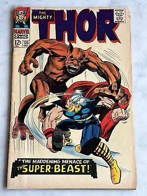 Buy Thor #135 KEY 1st Time Hammer Called Mjolnir Nice Copy! (Marvel, 1966) • 15.80£