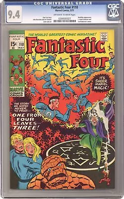 Buy Fantastic Four #110 CGC 9.4 1971 0266083027 • 217.42£