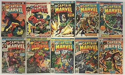 Buy Captain Marvel #34-62 RUN 1974 Lot Of 23 HIGH GRADE NM 9.4 Rutland VT • 184£