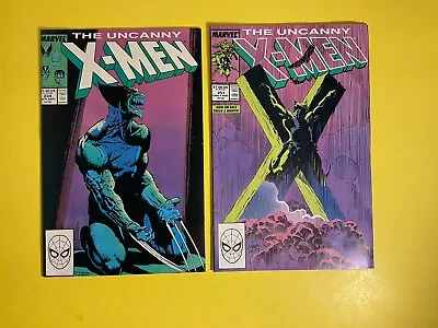 Buy X-Men #234 And #251 Classic Silvestri Wolverine Covers Nice Copies Marvel 1988. • 15.98£
