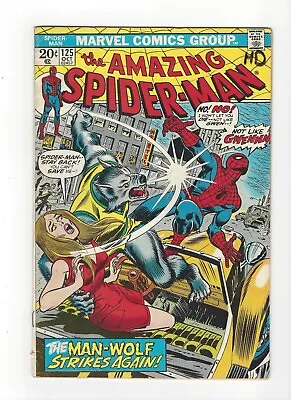 Buy Amazing Spider-Man #125 1973 2nd App Origin Man-Wolf Mid Grade • 31.98£
