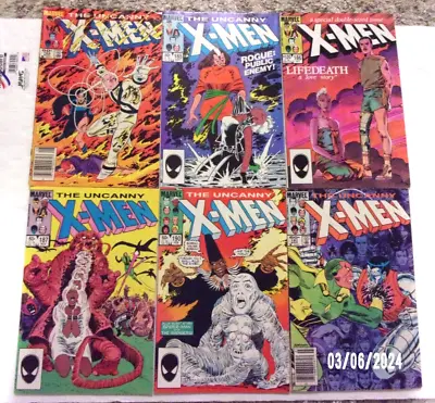 Buy Uncanny X-men 1984 #184 To #250 Sharp Vf/nm Avg, 56 Bks Incl 221  Many 1sts • 234.83£