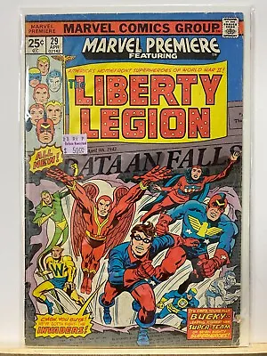 Buy Marvel Premiere #29 Liberty Legion VG Condition Spine Wear, Cover Attached • 6.11£