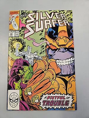 Buy Silver Surfer #44 (1990, Marvel) Introduction Of The Infinity Gauntlet • 43.48£