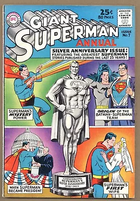 Buy Superman Annual #7 FN+ Silver Anniversary Issue Batman Flying Fox 1963 DC U725 • 30.33£