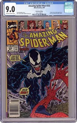 Buy Amazing Spider-Man #332 CGC 9.0 Newsstand 1990 4341139010 • 37.21£