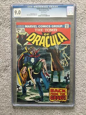 Buy Tomb Of Dracula 16  (1974) CGC 9.0 Cents Issue. Marv Wolfman Stoy. • 125£