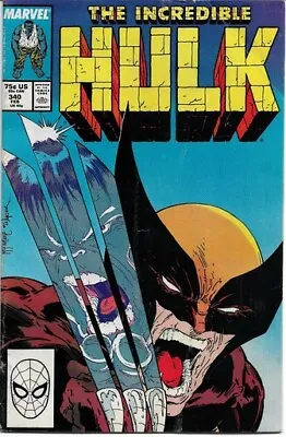 Buy The Incredible Hulk #340 - Iconic Todd McFarlane Wolverine Cover, 1988, Marvel • 110£
