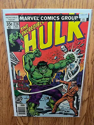 Buy The Incredible Hulk 226 Marvel Comics 7.0 Newsstand Edition 1978 E36-168 • 9.60£