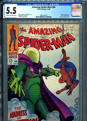 Buy The Amazing Spider-Man #66 (Marvel 1968) CGC Certified 5.5 • 158.56£