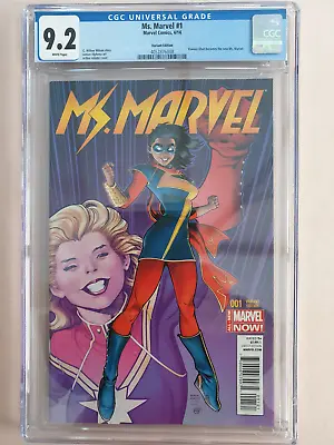 Buy Ms Marvel 1 Variant 1:50 Art Adams CGC 9.2, Marvel, Kamala Khan, 2014, UK Seller • 169.99£