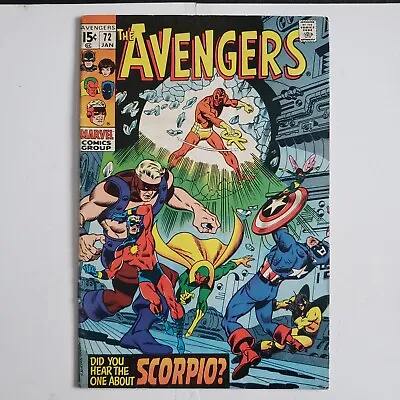 Buy The Avengers #72 Vol. 1 (1963) 1970 Marvel Comics  Appearance Of Captain Marvel • 36.37£
